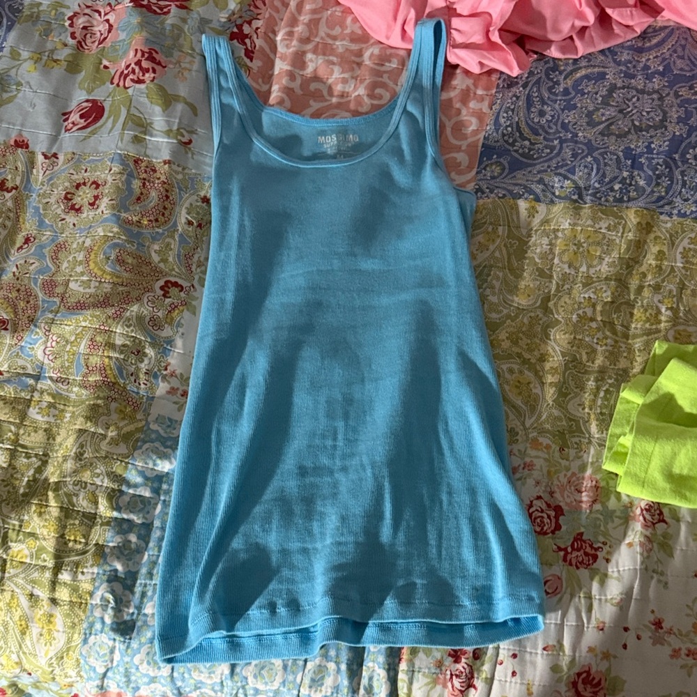 summery Vibrant Blue Tank 👗🪼